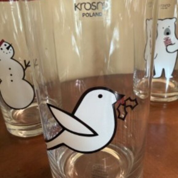 Crate and Barrel Winter Glassware - NIB - Picture 7 of 9